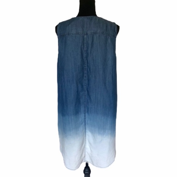 BeachLunchLounge pullover sleeveless 100% lyocell tie dye tunic top size large - Picture 7 of 10